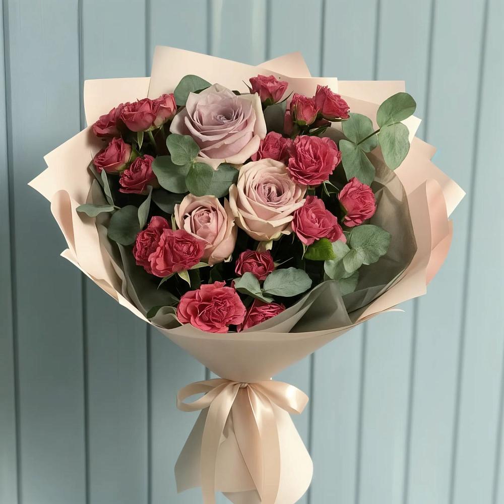 Букет цветов из: Гвоздики и Розы в Чаплыгине