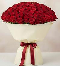 Букет 101 Красная роза Милано в Чаплыгине