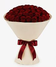 Букет 101 Бордовая роза Блэк Бакарра в Чаплыгине