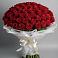 Букет 101 Красная роза Блэк Мэджик в Чаплыгине