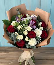 Букет цветов из:  Розы и Альстромерии в Чаплыгине