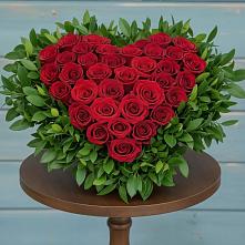 Цветочная композиция из Розы в виде сердца #REPLACE_PRED# Чаплыгине