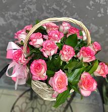 Цветочная композиция из Розы в корзине #REPLACE_PRED# Чаплыгине