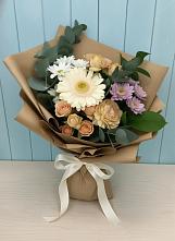 Букет цветов из:  Герберы и Хризантемы в Чаплыгине