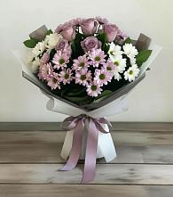 Букет цветов из:  Хризантемы и Розы #REPLACE_PRED# Чаплыгине