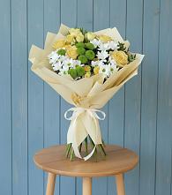 Букет цветов из:  Хризантемы и Розы #REPLACE_PRED# Чаплыгине